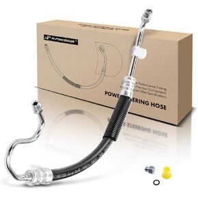 A-Premium Power Steering Hose Pressure Line Hose Assembly Compatible with Ford Bronco F-150 1993-1996 F-250 F-350 1993-1997 5.0L 5.8L with Switch Port