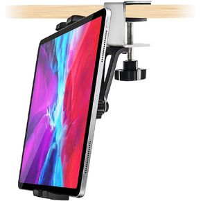 woleyi Kitchen Cabinet Tablet Mount, Easy-Install Under Cabinet Tablet & Phone Clamp Holder Stand for iPad Pro 9.7, 10.5, 12.9 Air Mini, iPhone, Galaxy Tabs, Switch, More 4-13" Tablets and Cellphones