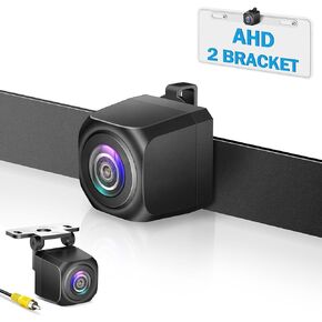 Back Up Camera for Cars,AHD/HD Antirust Stainless Steel License Plate Backup Camera for Car,RCA Universal Reverse Camera Rear View Camera Vehicle Rear Camera for Car Pickup SUV RV Trailer