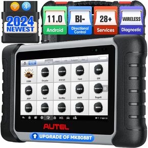 Autel MaxiCOM MK808BT PRO: Android 11, 2024 Upgraded of MK808BT/ MK808S/ MK808/ MaxiCheck MX808, Bi-Directional Control Scan Tool, Active Tests, All System, 28+ Services, FCA Autoauth, Work with BT506