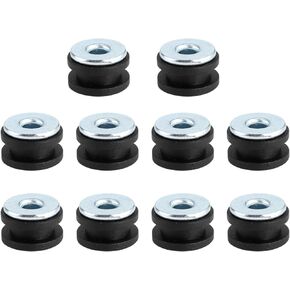 Rubber Grommet for Motorcycle, 10Pcs Motorbike Grommets Eyelet Ring Gasket Assortment Kit Replacement Accessories for Fairings Cowling