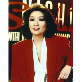 Connie Chung Portrait in Red Coat Photo Print (8 x 10)