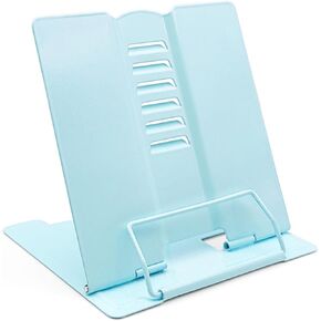 Dohia Metal Book Stand Desk Book Holder Portable Metal Desktop Adjustable Foldable Cookbook Holder D1-2306-ETYDJ (Black) in Kuwait