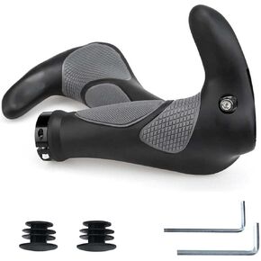 1 Pair Bike Handlebar Grips, Comfortable Ergonomic Bike Grips with Non-Slip Rubber for E-Bike, Trekking Bike, Mountain Bike and Touring Bike in Kuwait
