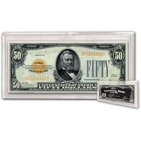 (3) US Currency Paper Money Bill Protector Slab Holder for Large Older Bills by BCW