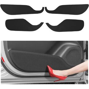 Car Door Anti Kick Pad for Volvo XC90 2016 2017 2018 2019 2020 2021 2022 2023 2024，Door Protector Mat Anti Dirty Anti Collision StickersInterior Accessories (Set of 4) Black