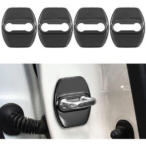 TOMALL 4pcs Car Door Lock Latches Cover Protector Compatible with Kia Stinger Sorento Soul GT-line GT2 GT1 Optima Forte K5 Accessories Stainless Steel Car Door Lock Trim Decorations (Carbon Fiber)