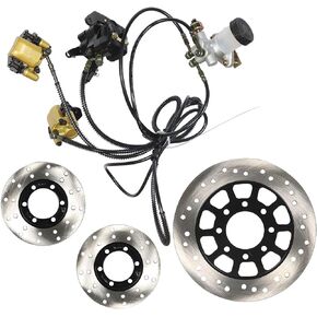 labwork Brake Master Cylinder Kit include Hose Caliper Pad Replacement for Hammerhead Hydraulic GO-KART KD150BRKIT