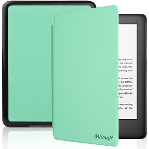 Miimall Compatible for All-New Kindle Case (11th Gen, 2022 Released), Ultra-Thin PU Leather Shell with Magnet Auto-Sleep/Wake, Full Protective Cover Case for All-New Kindle 2022, 6’’ inch(Black)