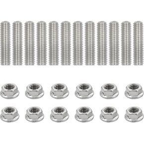 Header Stud Kit Bolts Valve Cover Stainless Steel Compatible For Small Block Chevy 283 327 350 400