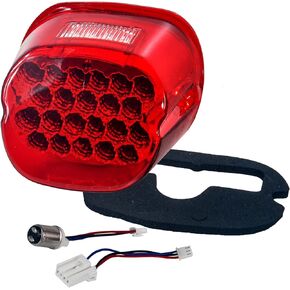FL Red LED Tail Brake Light Compatible with Harley Touring Electra FLTR Road King Glide FLHTCU I