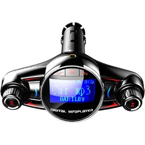 سيارة FM بلوتوث 5.0 جهاز إرسال للسيارة بدون استخدام اليدين مشغل Mp3 يدعم بطاقة TF وUSB، ويدعم عدة ولاعة السجائر في الذاكرة للسيارات والشاحنات والشاحنات (12-24 فولت) in Kuwait