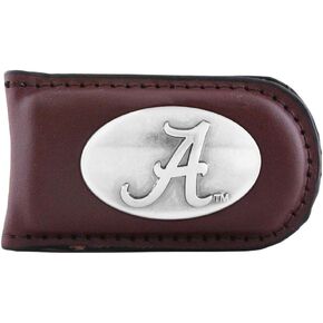 ZEP-PRO NCAA Alabama Crimson Tide Leather Magnet Concho Money Clip