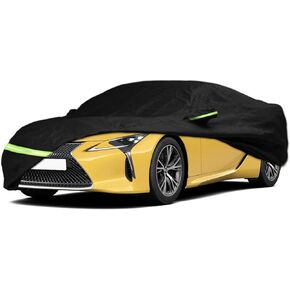 Waterproof Car Cover for 2005-2022 Lexus is IS200 IS200t IS250 IS250C IS300 IS350 IS350C ISF Sport Car Cover Custom Fit 100% Waterproof Windproof Strap & Single Door Zipper Up to 188'' L（Black）