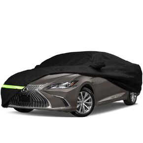 Waterproof Car Cover for 2005-2022 Lexus is IS200 IS200t IS250 IS250C IS300 IS350 IS350C ISF Sport Car Cover Custom Fit 100% Waterproof Windproof Strap & Single Door Zipper Up to 188'' L（Black） in Kuwait