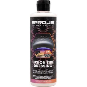 Proje Premium Car Care - Fusion Tire Dressing - Long Lasting - Repels Dirt and Water - Non-Greasy - Anti Sling - Safe On Interior and Exterior Rubber, Plastic, Vinyl, and, Trim