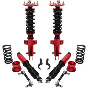 cciyu Coilover Suspension Shock Absorbers Height Adjustable Coilovers Lowering Kit Fit for 2005-2014 for Ford for Mustang