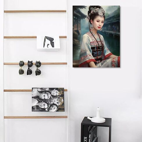 Chinese Women's wall art Bride Theme Printmaking, Long Sleeves, Home Decor Wall Hanging Art Prints (10) in Saudi Arabia