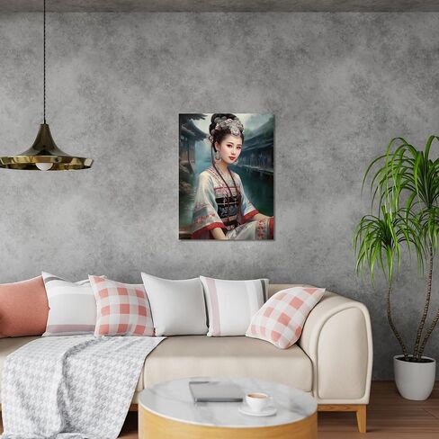 Chinese Women's wall art Bride Theme Printmaking, Long Sleeves, Home Decor Wall Hanging Art Prints (10) in Saudi Arabia