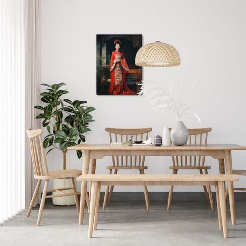 Chinese Women's wall art Bride Theme Printmaking, Long Sleeves, Home Decor Wall Hanging Art Prints (10) in Saudi Arabia
