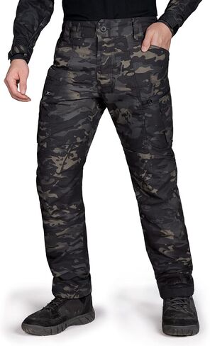 IDOGEAR Men's Tactical Pants, Ristop Cargo Pants, Water Resistant Work Pants, Lightweight Combat Pants, EDC Hiking Pants in Saudi Arabia
