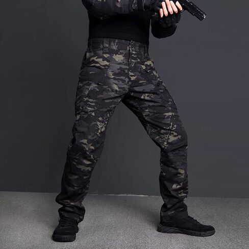 IDOGEAR Men's Tactical Pants, Ristop Cargo Pants, Water Resistant Work Pants, Lightweight Combat Pants, EDC Hiking Pants in Saudi Arabia