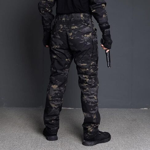 IDOGEAR Men's Tactical Pants, Ristop Cargo Pants, Water Resistant Work Pants, Lightweight Combat Pants, EDC Hiking Pants in Saudi Arabia