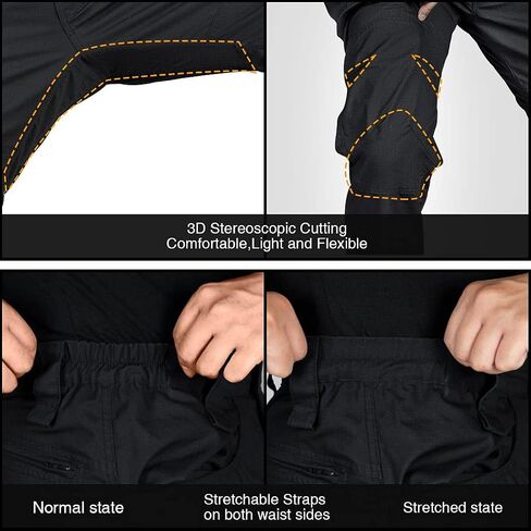 IDOGEAR Men's Tactical Pants, Ristop Cargo Pants, Water Resistant Work Pants, Lightweight Combat Pants, EDC Hiking Pants in Saudi Arabia