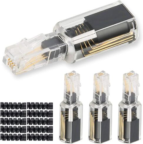 Phone Cord Detangler, 4 PCS Anti-Tangle Landline Telephone Handset Cord Rotating Adapter, Coiled Spring Cable 360 Degree Swivel Cord Untangler in Saudi Arabia