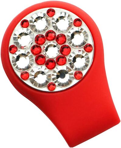 Crystal Golf Ball Marker with Silicone Ball Marker Hat Clip,Great Golf Gifts for Girl Women in Saudi Arabia