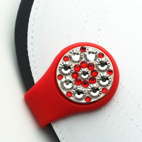 Crystal Golf Ball Marker with Silicone Ball Marker Hat Clip,Great Golf Gifts for Girl Women in Saudi Arabia