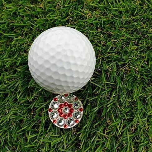 Crystal Golf Ball Marker with Silicone Ball Marker Hat Clip,Great Golf Gifts for Girl Women in Saudi Arabia