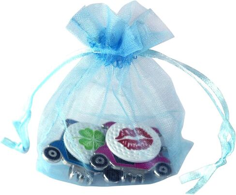 Golf Cart Hat Clip, Assorted Pattern Golf Ball Markers 24.4MM,Nice Golf Gift for Women Men,Pack of 2 in Saudi Arabia