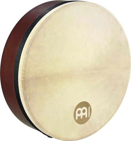 Meinl Percussion 14" Frame Drum with Strings for Buzzing Effect, Bendir-NOT Made in China-Goat Skin Head, Antique Brown Finish, 2-Year Warranty, (FD14BE) in Kuwait