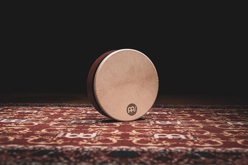 Meinl Percussion 14" Frame Drum with Strings for Buzzing Effect, Bendir-NOT Made in China-Goat Skin Head, Antique Brown Finish, 2-Year Warranty, (FD14BE) in Kuwait