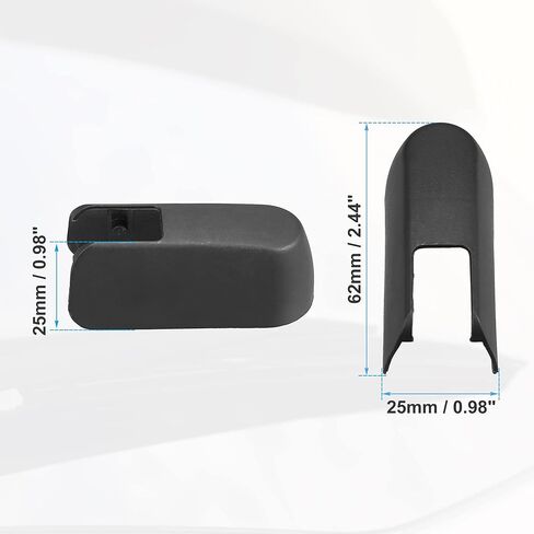 غطاء صامولة ذراع الممسحة الخلفية من ACROPIX مناسب لـ Acura MDX - عبوة من قطعة واحدة باللون الأسود in Kuwait