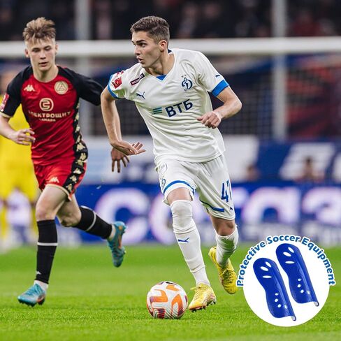 واقيات قصبة القدم لكرة القدم، زوجان من أكمام واقي قصبة الساق خفيفة الوزن وجيدة التهوية للبالغين والأطفال، واقيات ساق الساق للشباب والرجال والنساء in Kuwait