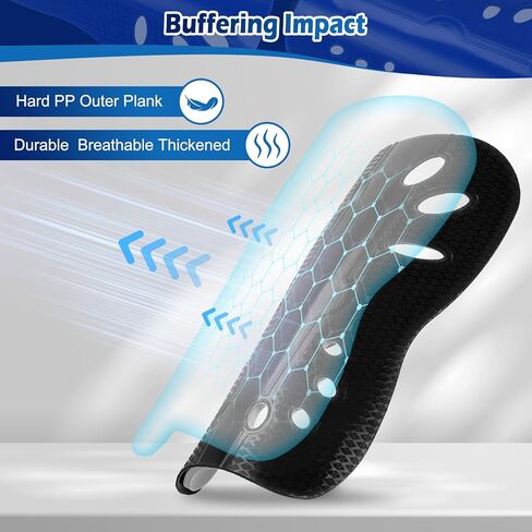 واقيات قصبة القدم لكرة القدم، زوجان من أكمام واقي قصبة الساق خفيفة الوزن وجيدة التهوية للبالغين والأطفال، واقيات ساق الساق للشباب والرجال والنساء in Kuwait