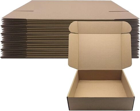 7x6x3 inch Shipping Boxes Pack of 25，Livejun Brown Corrugated Cardboard Box Mailer Boxes for Packaging Small Business Shipping，Boxes for Birthday Wedding Party Gift Giving (7 x 6 x 3) in Saudi Arabia