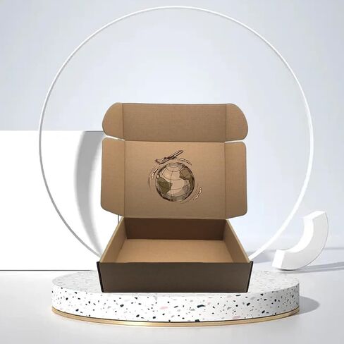 7x6x3 inch Shipping Boxes Pack of 25，Livejun Brown Corrugated Cardboard Box Mailer Boxes for Packaging Small Business Shipping，Boxes for Birthday Wedding Party Gift Giving (7 x 6 x 3) in Saudi Arabia