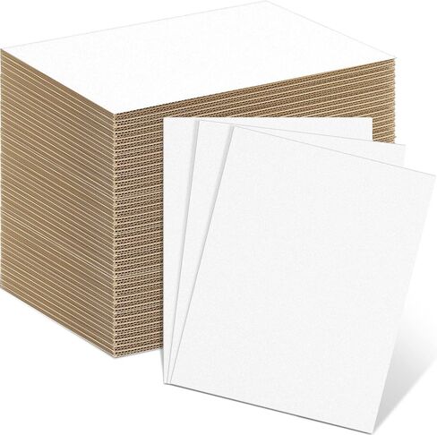 Henoyso 110 Pack Corrugated Cardboard Sheets Flat Cardboard Sheets Packaging Inserts Flat Square Inserts Squares Separators for Shipping Packing Mailing Crafts (5 x 7 Inch,Brown) in Saudi Arabia