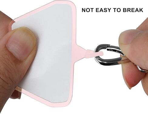 COCASES 4 Pack Phone Tether Tab, Phone Strap Connector for Cell Phone Safety Lanyard Patch (White x4) in Kuwait