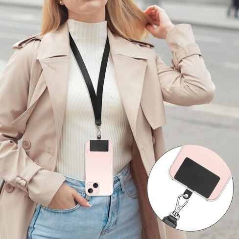 COCASES 4 Pack Phone Tether Tab, Phone Strap Connector for Cell Phone Safety Lanyard Patch (White x4) in Saudi Arabia