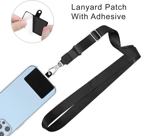 COCASES 4 Pack Phone Tether Tab, Phone Strap Connector for Cell Phone Safety Lanyard Patch (White x4) in Saudi Arabia