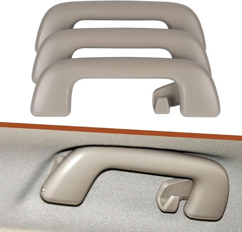 1 Pcs Front Rear Roof Pull Grab Handle for Toyota Highlander Corolla Rav4 4Runner Yaris Vios Replace# 74610-52030 74610-52030-B0 74610-52020 Assist Grip Rail No Hook Handrail - Beige in Saudi Arabia