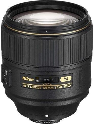 عدسة نيكون AF-S FX NIKKOR مقاس 105 ملم f/1.4 ED مع تركيز تلقائي لكاميرات نيكون DSLR (مجددة معتمدة) in Saudi Arabia