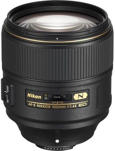 عدسة نيكون AF-S FX NIKKOR مقاس 105 ملم f/1.4 ED مع تركيز تلقائي لكاميرات نيكون DSLR (مجددة معتمدة) in Saudi Arabia