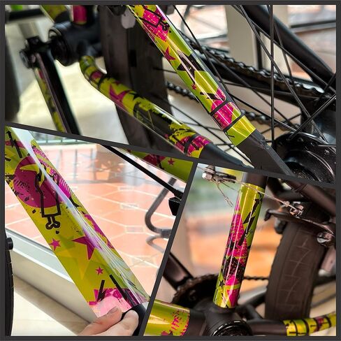 غلاف حماية دراجة GO-GO.Group BMX، شارات الفينيل، ملصق حماية غطاء الإطار (Born to Ride) in Saudi Arabia