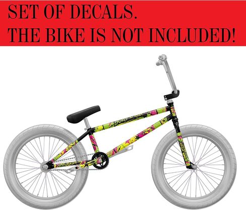غلاف حماية دراجة GO-GO.Group BMX، شارات الفينيل، ملصق حماية غطاء الإطار (Born to Ride) in Saudi Arabia