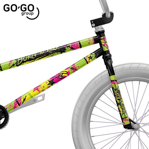 غلاف حماية دراجة GO-GO.Group BMX، شارات الفينيل، ملصق حماية غطاء الإطار (Born to Ride) in Saudi Arabia